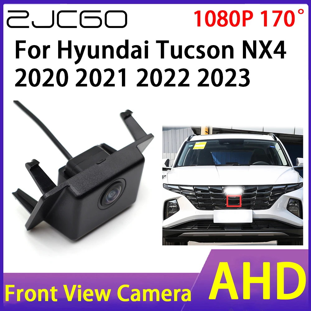 

ZJCGO Car Front View Camera AHD 1080P Waterproof Night Vision CCD for Hyundai Tucson NX4 2020 2021 2022 2023