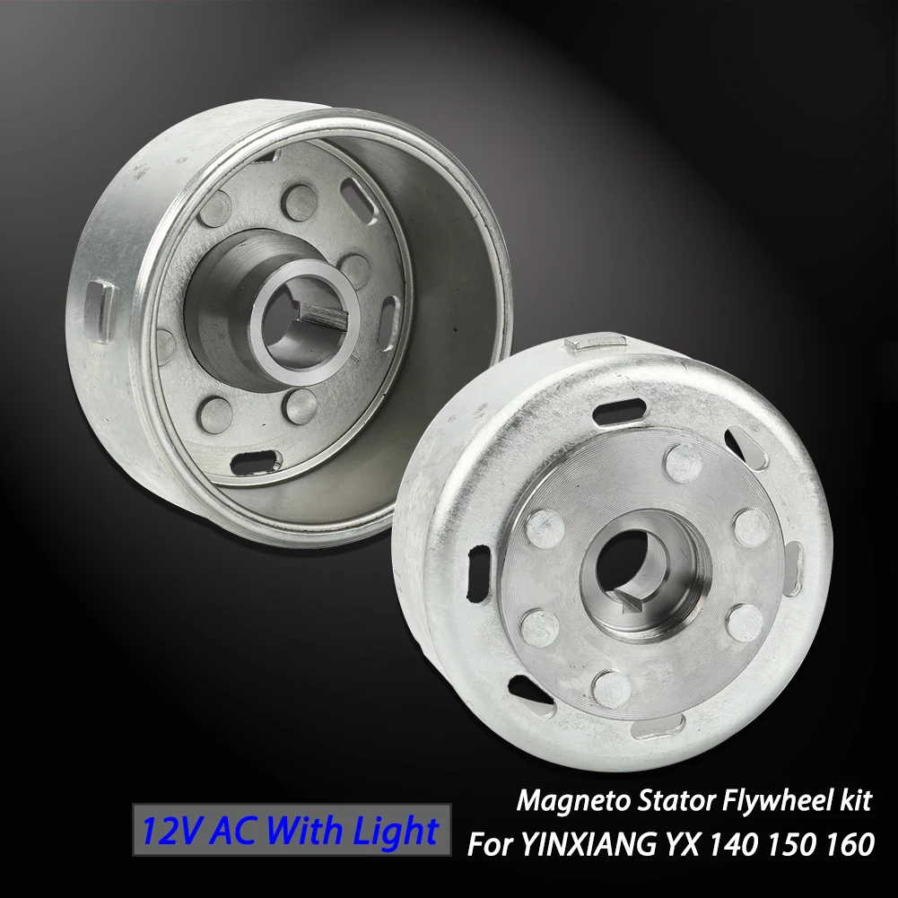 12V AC Ignition Magneto Stator Flywheel kit flywheel puller With Light For YINXIANG YX 140cc 150cc 160cc KAYO BSE SDG SSR Pitsterpro Dirt Bike