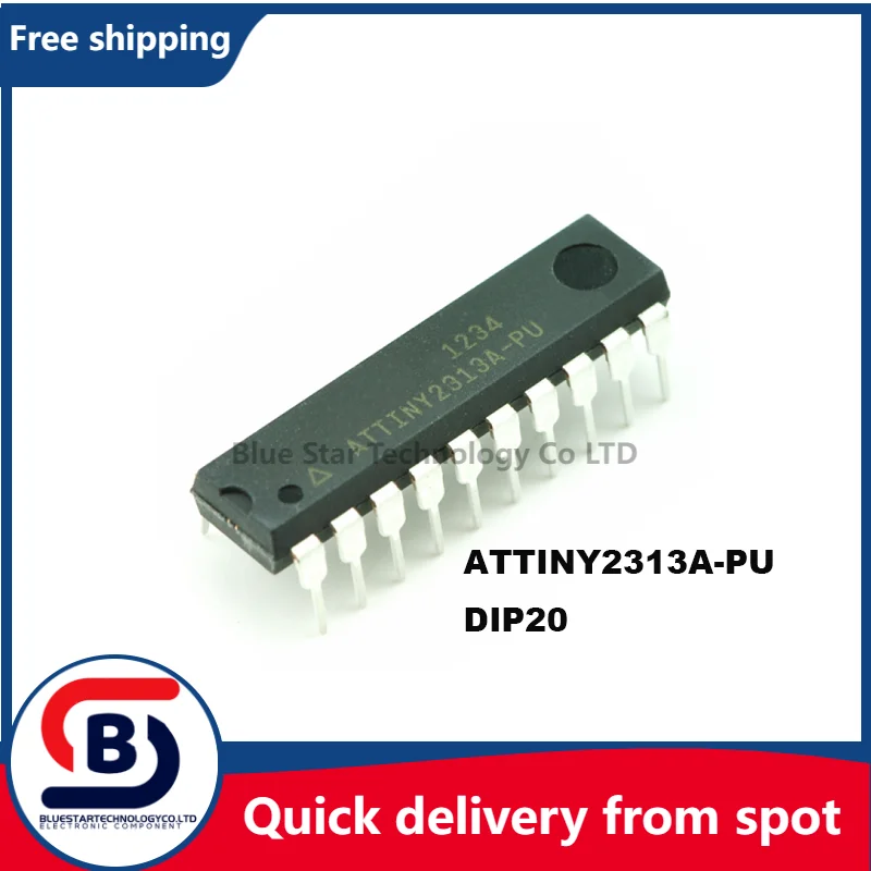 

Бесплатная доставка, 10-50 шт./лот, фотоэлемент ATTINY2313A ATTINY2313 2313A DIP20, быстрая доставка с точки