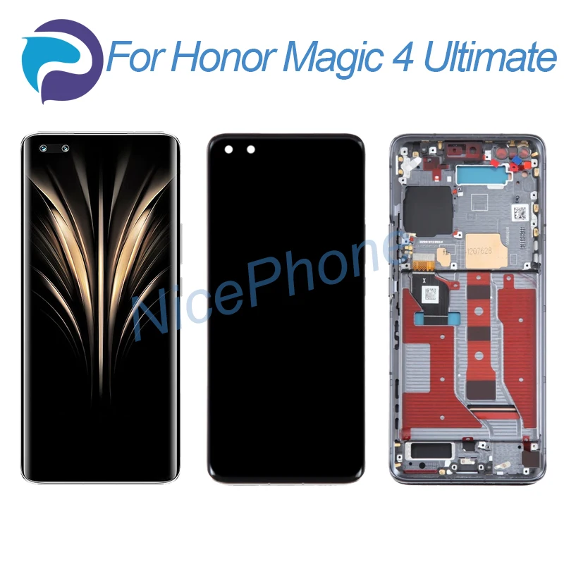 

ЖК-экран для Honor Magic 4 Ultimate с сенсорным цифровым преобразователем, дисплей 2848*1312 для Honor Magic 4 Ultimate, экран дисплея