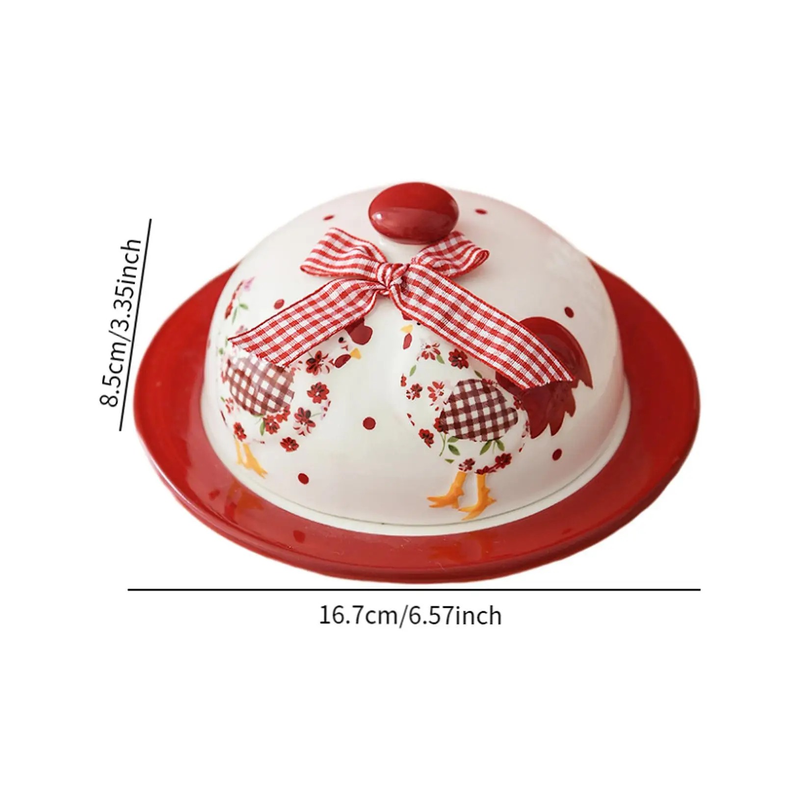 Ceramic Butter Plate Decor Dim Sum Plate for Dining Room Christmas Gift Home