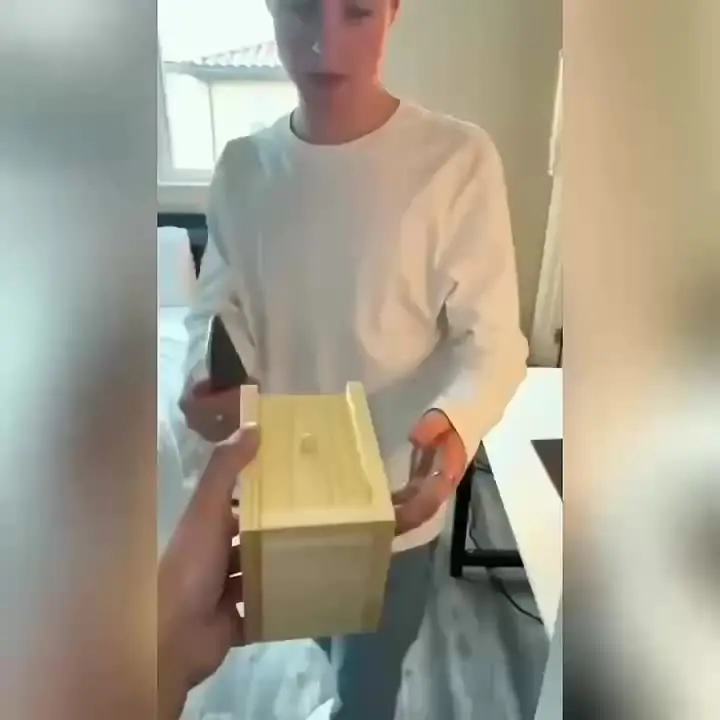 Caja Sorpresa De Madera Con Araña Falsa – Broma Divertida Para Halloween O Cumpleaños