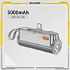 SHARGE Mini Auxiliary battery 5000mAh Power Bank Dual USB-C + Lightning PD Fast Charging Interface for iPhone Samsung HUAWE 1
