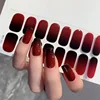 Semi-cured Gel Nail Stickers Solid Color Nail Semi-baked Tips Full UV Nail Need Decals Paste Lamp N0R7 Manicure Beauty Tools 4