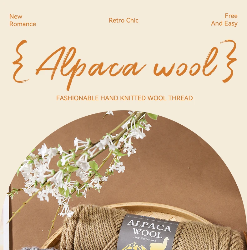 1 Beutel = 8 Stück = 800g. Sonderangebot: Hochwertiges Alpaka-Wollgarn, zart und weich, reizt die Haut nicht, mehrfarbige Garnknäuel für handgemachtes Stricken im Herbst und Winter, geeignet für Männer und Frauen, zum Herstellen modischer Geschenke, DIY-Stricksets, warme Pullover, Mäntel, Schals, Mützen, Handschuhe, Strickhosen und Kniewärmer. – Detail 1