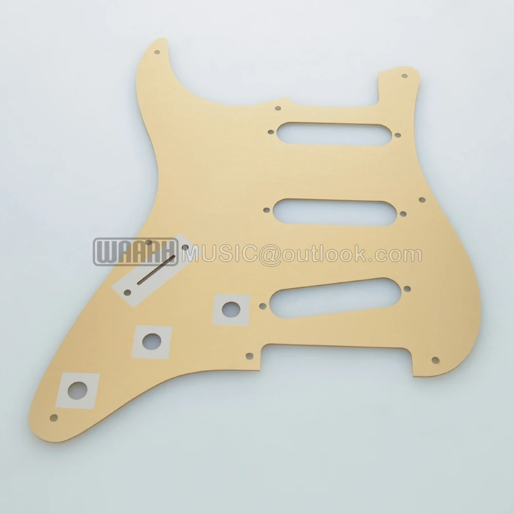 Electric Guitar SSS ST Pickguard 8 holes 57's Aluminum Alloy for STcaster Guitar