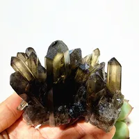 Natural Smoky QuartzQuartz Crystal Shinning Raw Stone Mineral Specimen Room Decor Rare Crystals Gemstones Powerful Energy Chakra 1