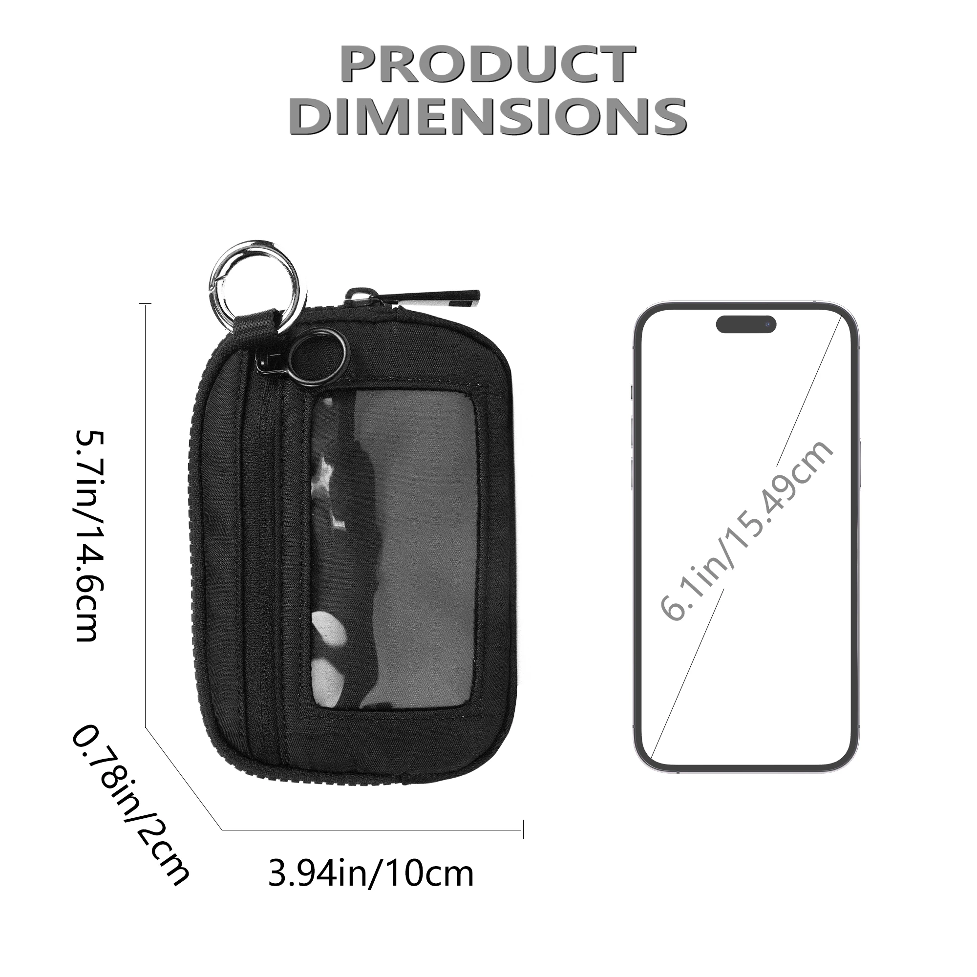 Unisex Lightweight Minimalist Wallet with RFID Protection and Multi-Pocket Design