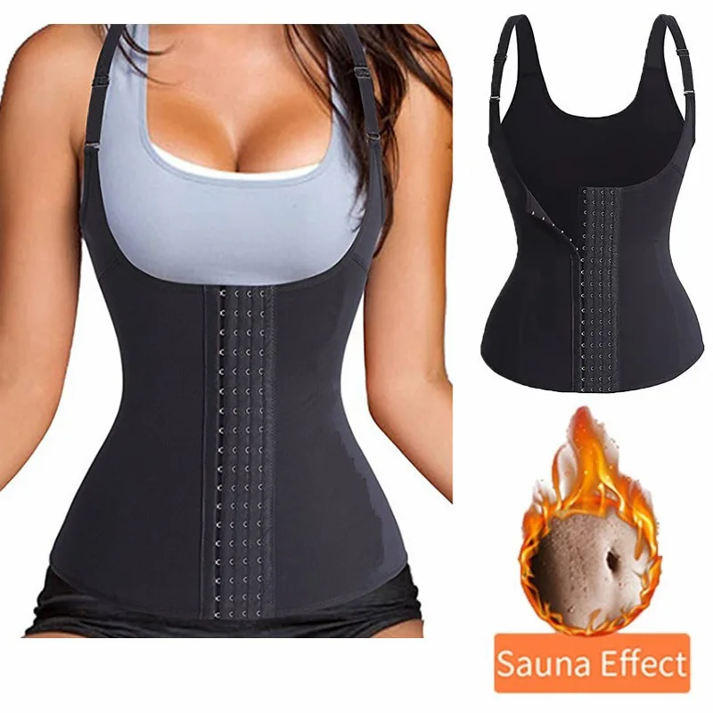 Taille Trainer Weste Abnehmen Korsett für Gewichtsverlust Body Shaper Sauna Anzug Kompression Shirt Bauch Gürtel Tops Shapewear 1PC – Detail 4