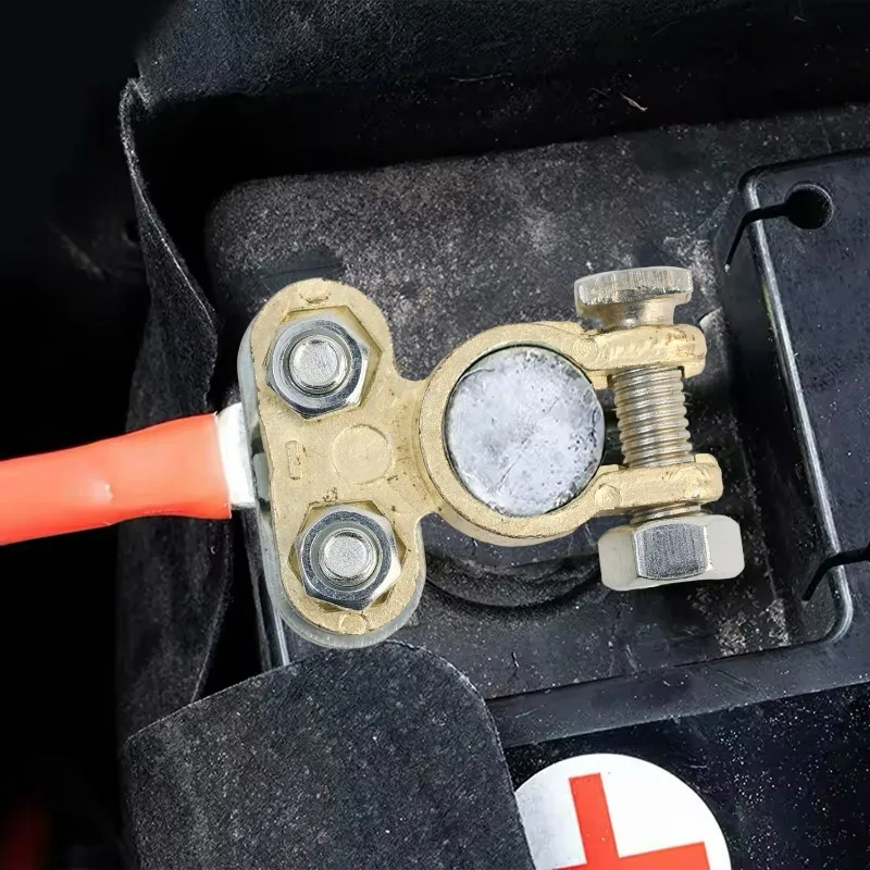 2pcs Automotive Battery Terminal Wire Cable Clamp Quick Release Connector for Car Truck Van Lorry Caravan