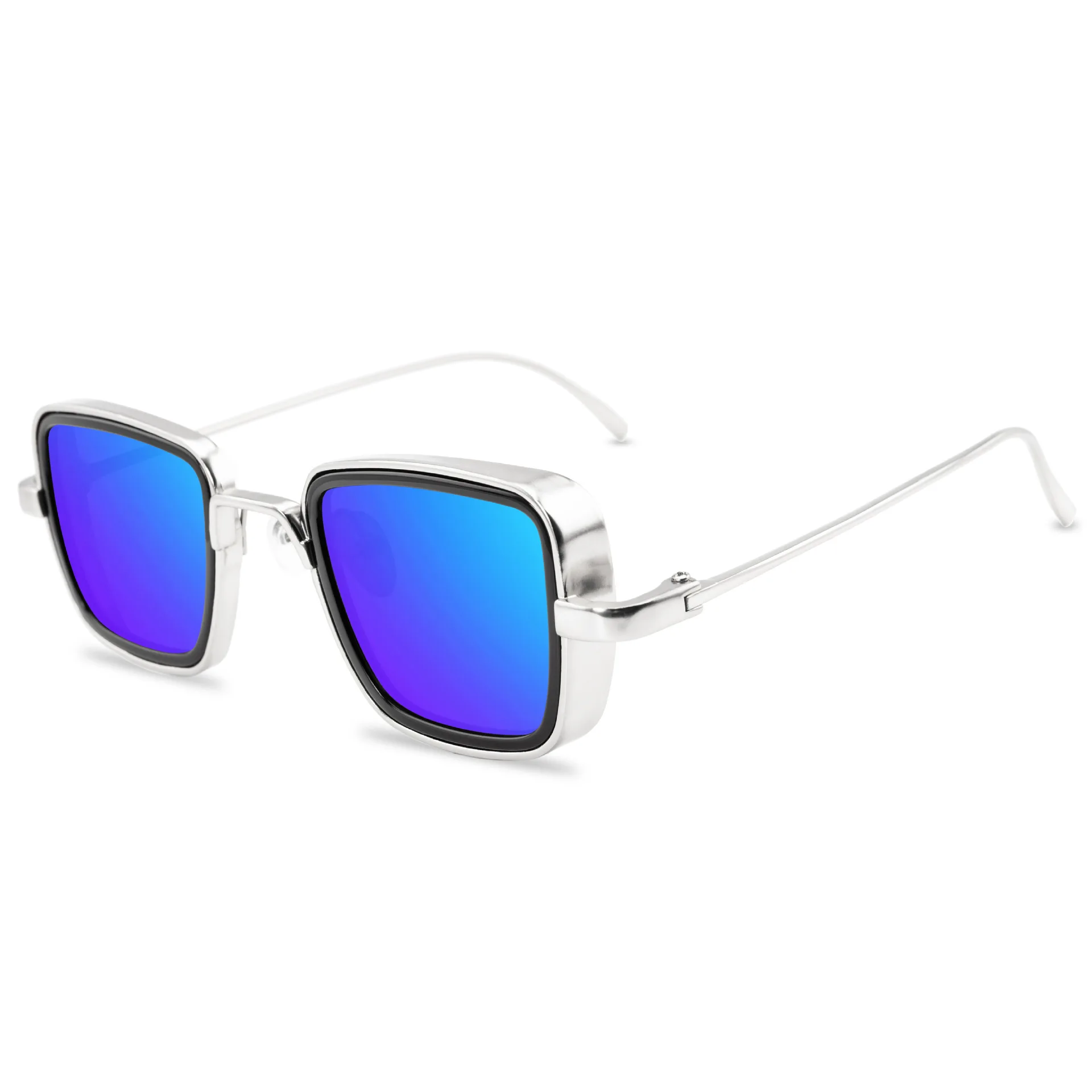 Vintage Steampunk Square Sunglasses - Unisex Brand Designer Colorful Summer Shades