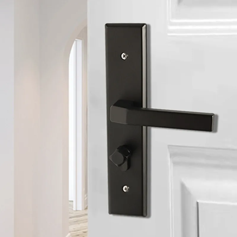 

Lock Set Home Door Handle Interior for Swing Gates Sliding Smart Kit Wooden House with Key Exterior Knob Outdoor Passage Bedroom