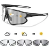 Men Women Photochromic Motorcycle Glasses Outdoor Sports Big Frame Windproof Cycling Running Hiking Goggles 6