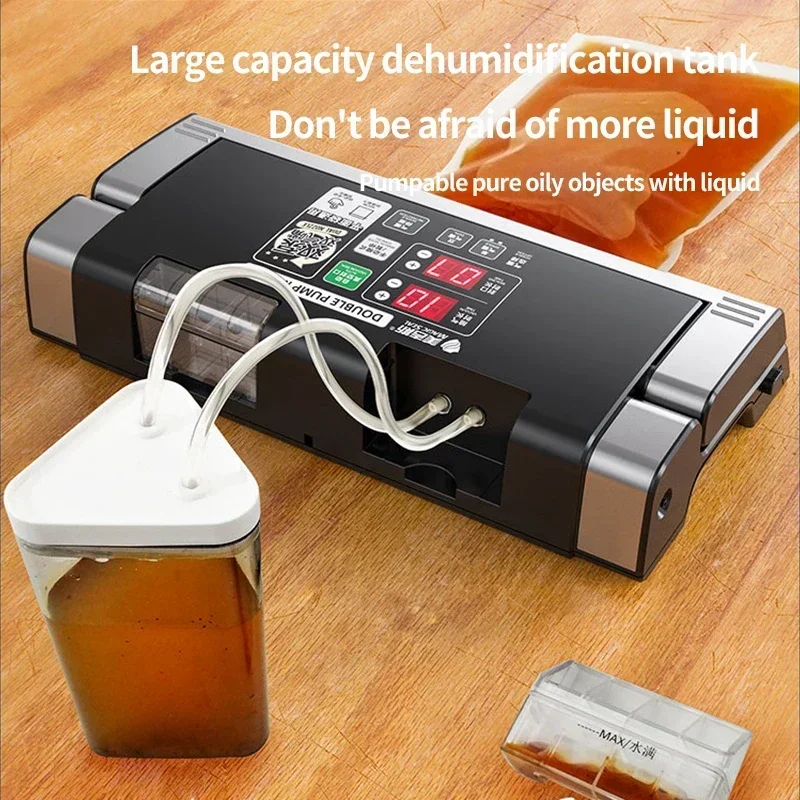 MAGIC SEAL MS180 Vacuum Sealer Professional Wet Vacuum Sealer Machine For Food Bag Sealer Packaging Machine Household 110V/220V 5