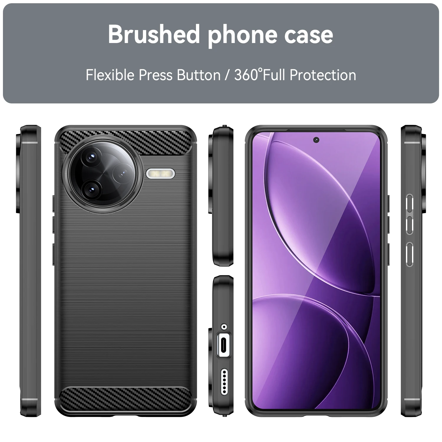 Flexible TPU Shockproof Protective Phone Case Cover
