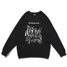 

Hot Alternative RockIndie Rock Pullover Radiohead Print Pullovers Men Women Oversized Loose Streetwear Man Punk Rock Sweatshirt