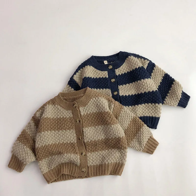 

MILANCEL Kids Sweaters Fashion Boys Knit Cardigans Girls Sweater Coat