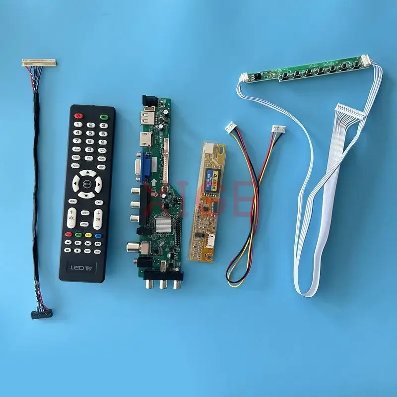 

Плата драйвера ЖК-дисплея для QD14XL07 QD14XL12 QD14XL20 30Pin LVDS 1CCFL Kit 1024*768 цифровой сигнал DVB IR + AV + USB + HDMI + VGA ЖК-монитор