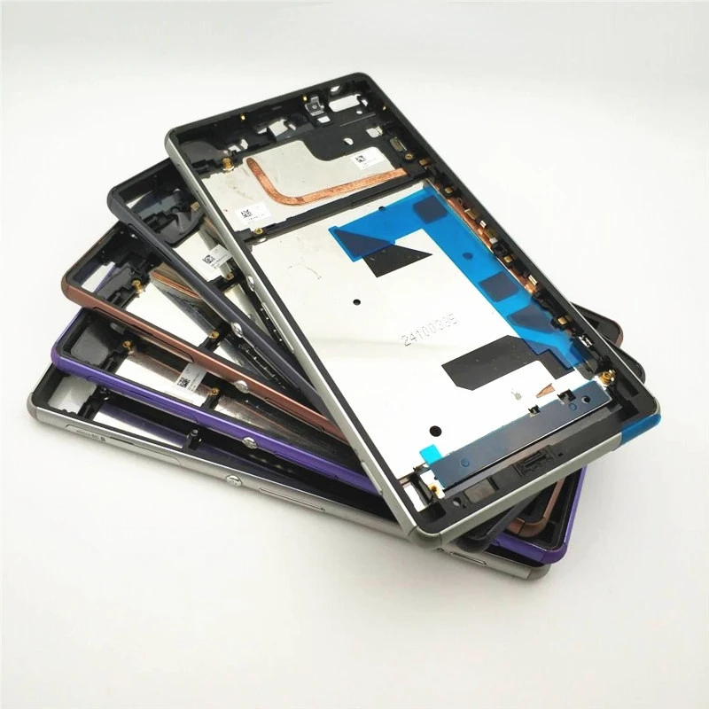 Корпус для Sony Xperia Z3 L55 L55w D6603 D6653 средняя рамка пластина ЖК с кнопкой питания