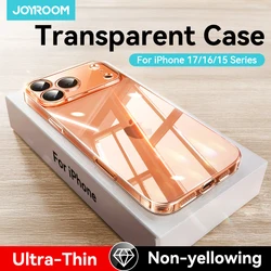 Joyroom Transparent Shockproof Case with Lens Protection and Anti - Yellow Features for iPhone 14 Pro Max