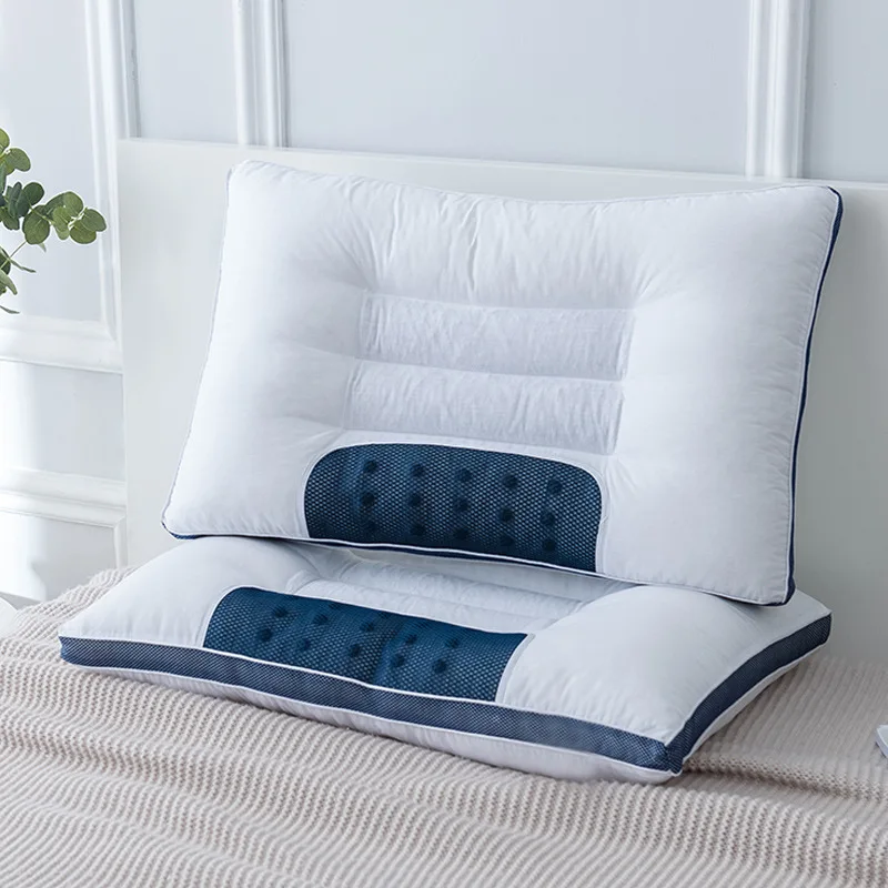 

Ортопедическая подушка для шеи, мягкая подушка из хлопка с жемчужинами, для восстановления сна, эластичная, для спальни, постельное белье, 40 х60 см