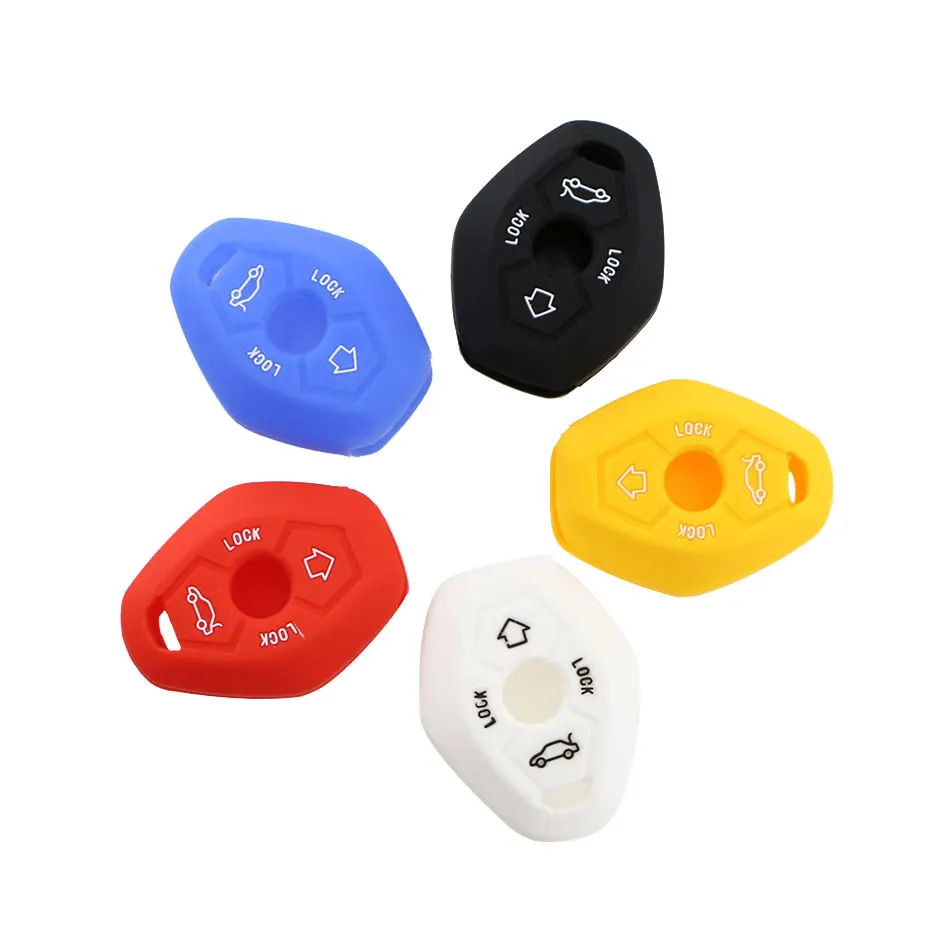 Silicon Car Fob Case Holder Shell Protector Key Cover Fit for BMW X3 X5 Z3 Z4 3 5 7 Series E38 E39 E46 E83 M5 325i 2 Button Key key case key case cover car key shell remote control case cover