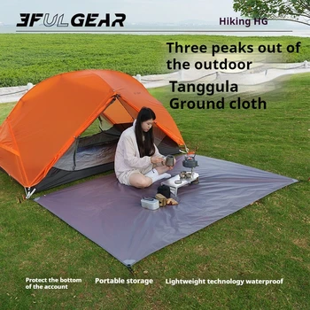 3F UL GEAR Tent Ground Sheet Floor Cloth Waterproof 15D Nylon 210T Polyester Taffeta Camping Picnic Moisture-Proof Mat Footprint 2