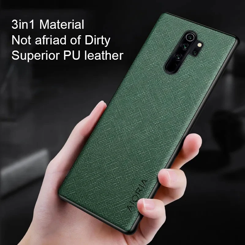 Elegant Leather Cross Pattern Case for Xiaomi Redmi Note 8 Pro and 8T