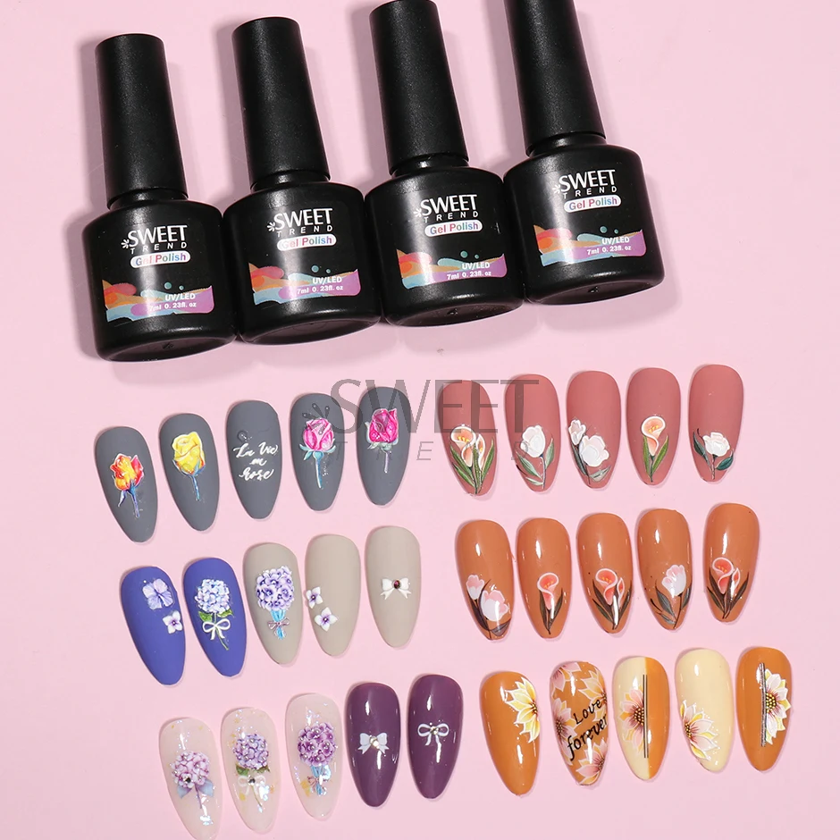 Matte Top Coat Base Coat Gel Nail Polish Protected Surface No Wipe Semi Permanent Soak Off UV Hybrid Varnishes Manicure Supplies 6