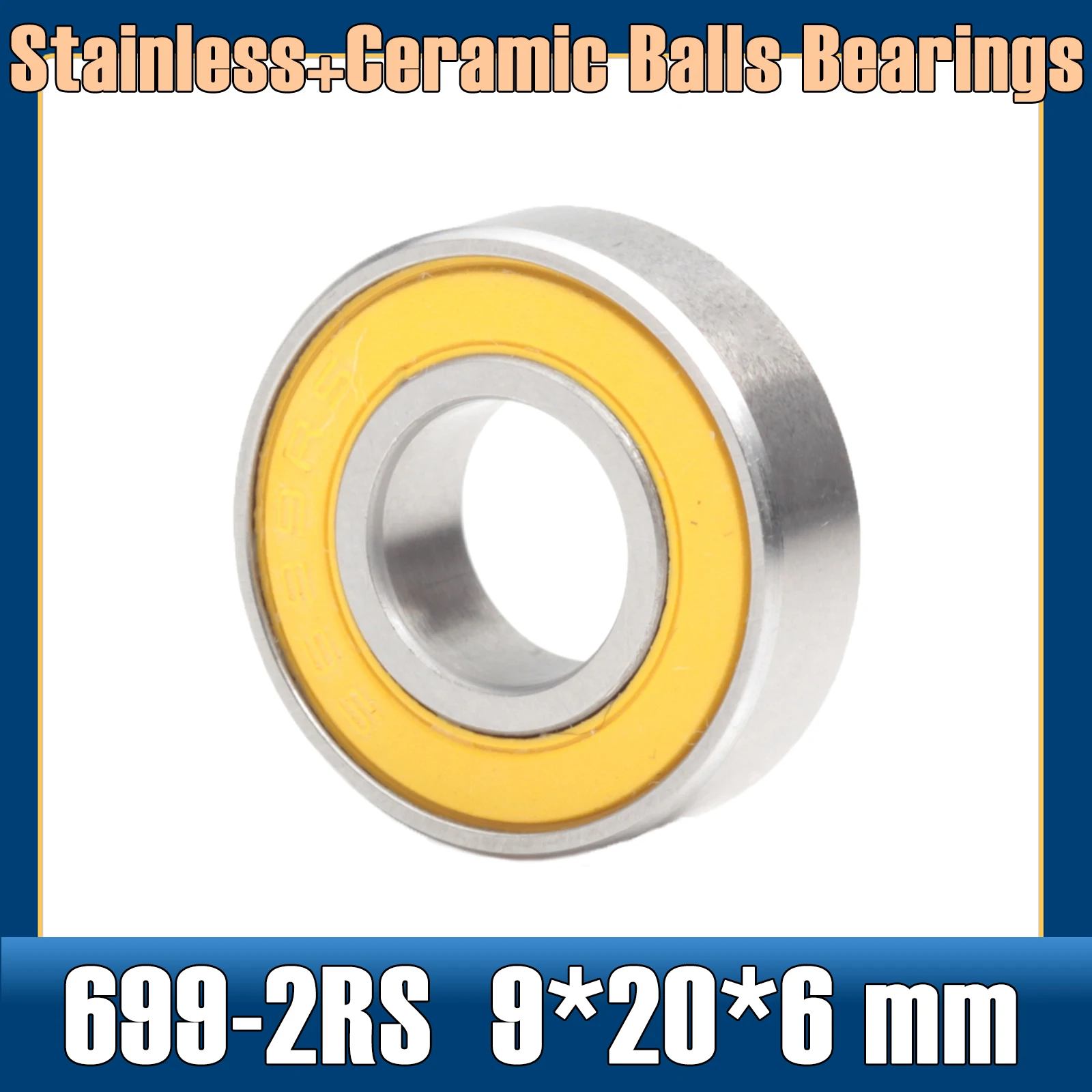 699-2RS нержавеющий Подшипник 9*20*6 мм (1 шт
