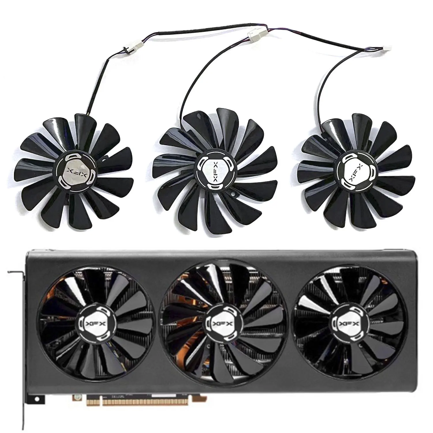 Ventilador Gpu rx 5700 xt 4pin 85 mm 95 mm Cf1010u12s dc 12v 045a Radeon Xfx rx 5700 xt 5600xt Gpu Thicc Iii Novo