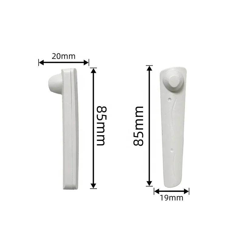 100 Pcs AM 58KHz 85mm Grey ABS Material security hard tag for store, EAS System pencil Tag for Supermarket Clothing Shop