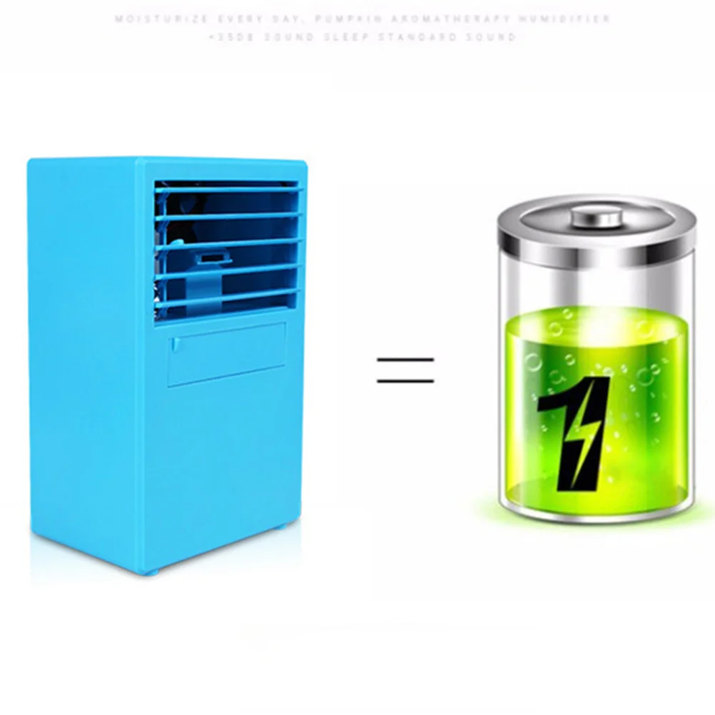Mini Air Humidifier Electric Cooling Fan US 420ml Capacity Portable Room Humidifier Relieves Dry Cough Nasal