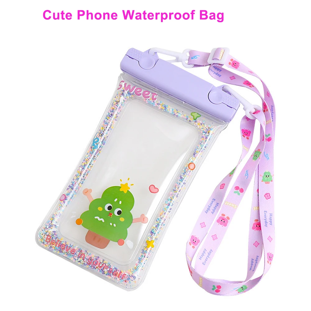 

Floating Airbag Waterproof Phone Bag, Water proof Case Bags Pouch for Cell Phone, Underwater Diving Swimming Phone Bags