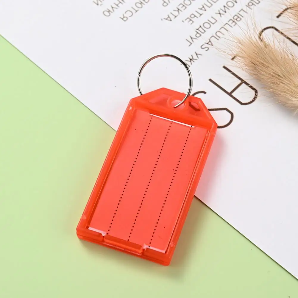 

Lightweight Key Label Key Tag with Label Colorful Plastic Key Tags with Label Window for Easy Organization 20 Pack for Home