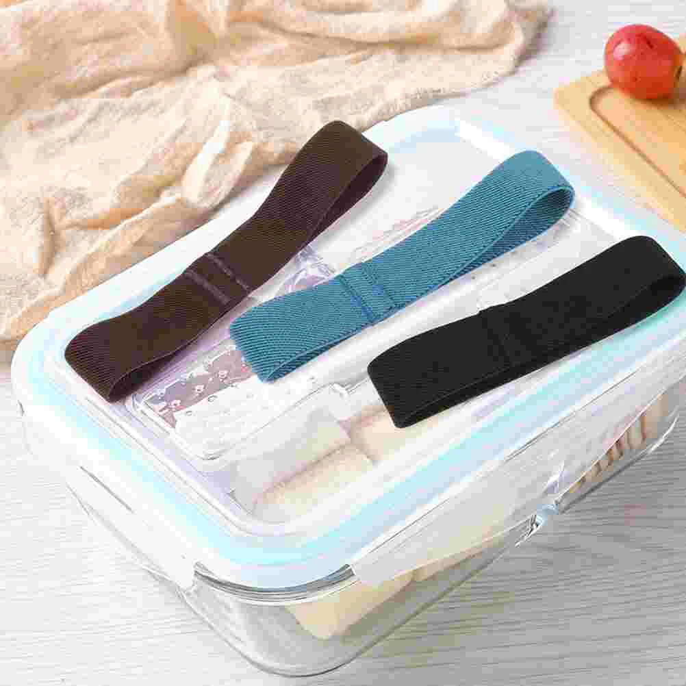 Dehnbarer Bento-Box-Gurt – Verstellbarer Lunchbox-Gürtel Für Picknick, Camping & Outdoor – Schwarz, Nylon
