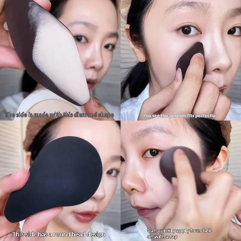 Spugne Dettagliate per il Trucco, Applicatori per Fondotinta in Polvere e Crema, Strumenti Cosmetici per Contorno e Illuminante - immagine 5
