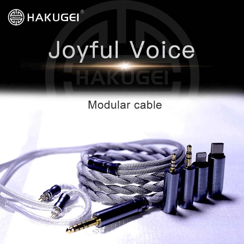 

HAKUGEI Joyful Voice Gold plated occ & litz silver plated occ & litz 6N occ 3.5 2.5 4.4 0.78 MMCX