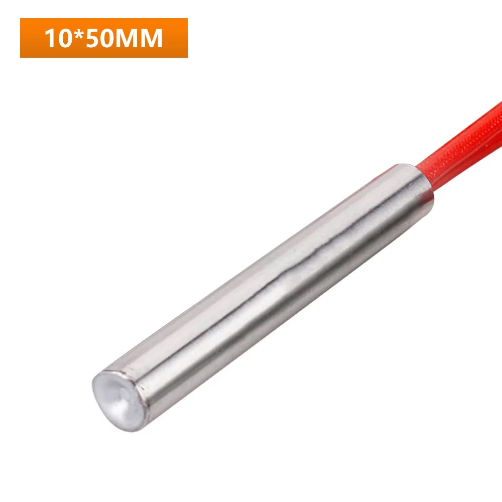 AC 220V 100/150/180/200W Mold Cartridge Heaters Heating Element Cylindrical Tubular 6mm/8mm/10mm for Metal Mold Heating
