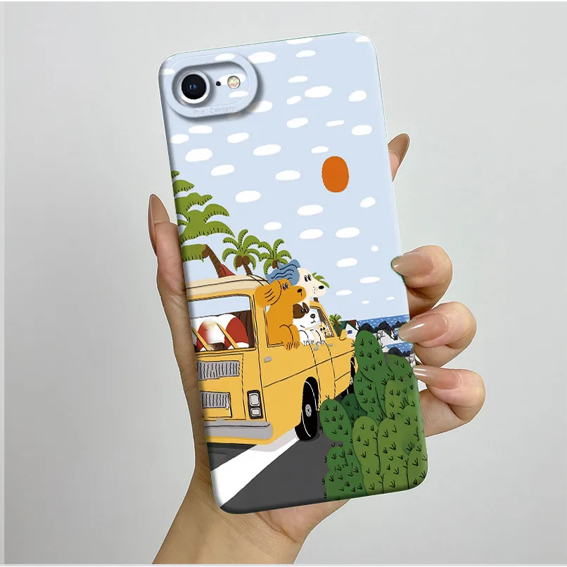 Aesthetic Soft Slim Silicone Phone Case with Full Bumper Protection