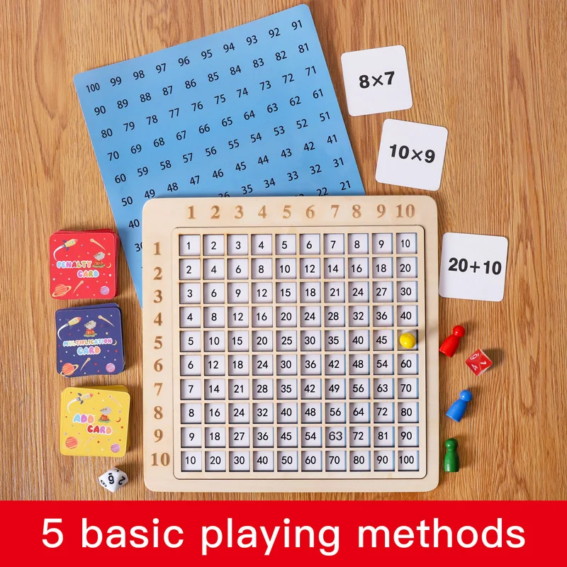 Children's math puzzle toys, multiplayer tabletop games, prompt memory, intelligence development training, learning aids 3
