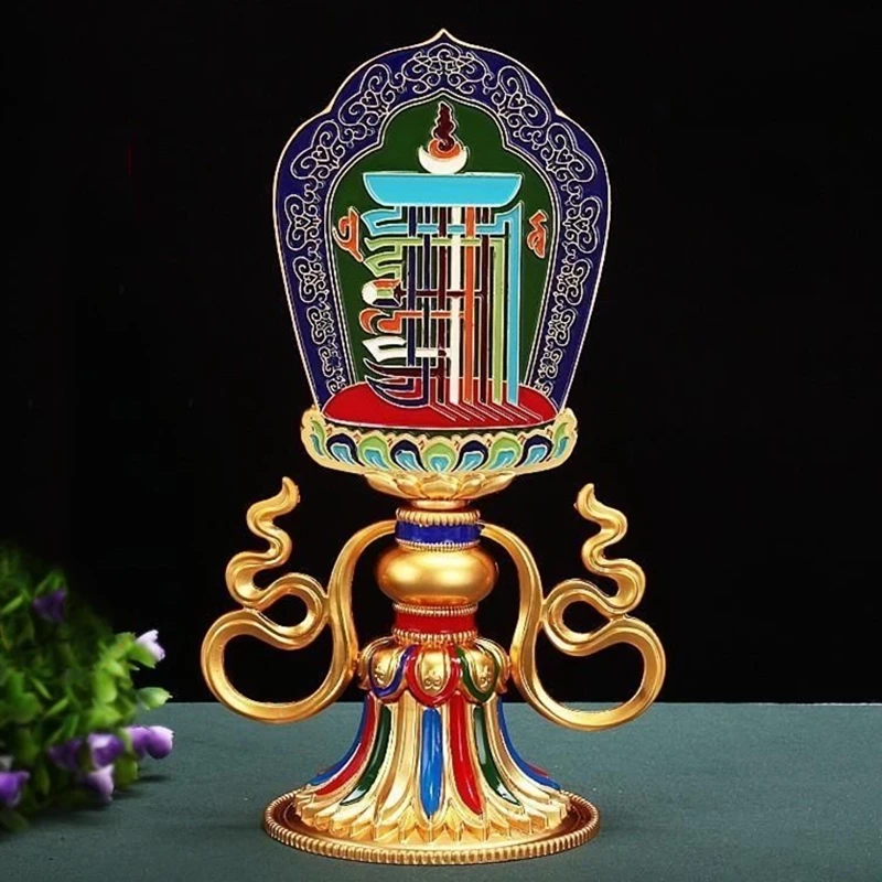 

Multicolor Tibetan Buddhism Alloy Engraving Ten Phase at Ease ​Tantric Handicraft Auspicious Altars Tribute Desktop Decorative