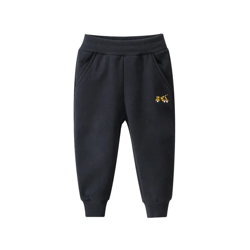 Kids Winter Warm Sports Pants Baby Boy Girl Pants Trousers Plus Thick Velvet Children Clothes Outfits 6 8 10Y