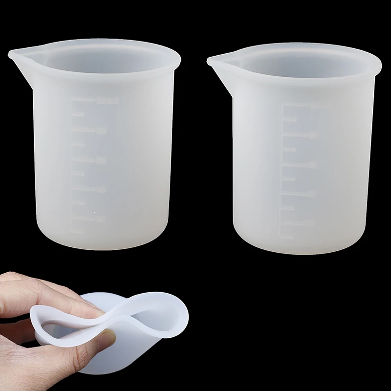 

2pcs 100ML Silicone Resin Measuring Cup Kitchen Cooking Tool Lab Supplies