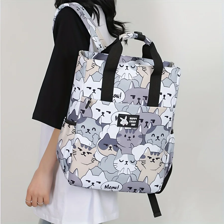 15.6 Inch Business Cartoon Backpack, Conference Travel Bag, Student Schoolbag, Multifunctional Laptop Bag, Backpacks