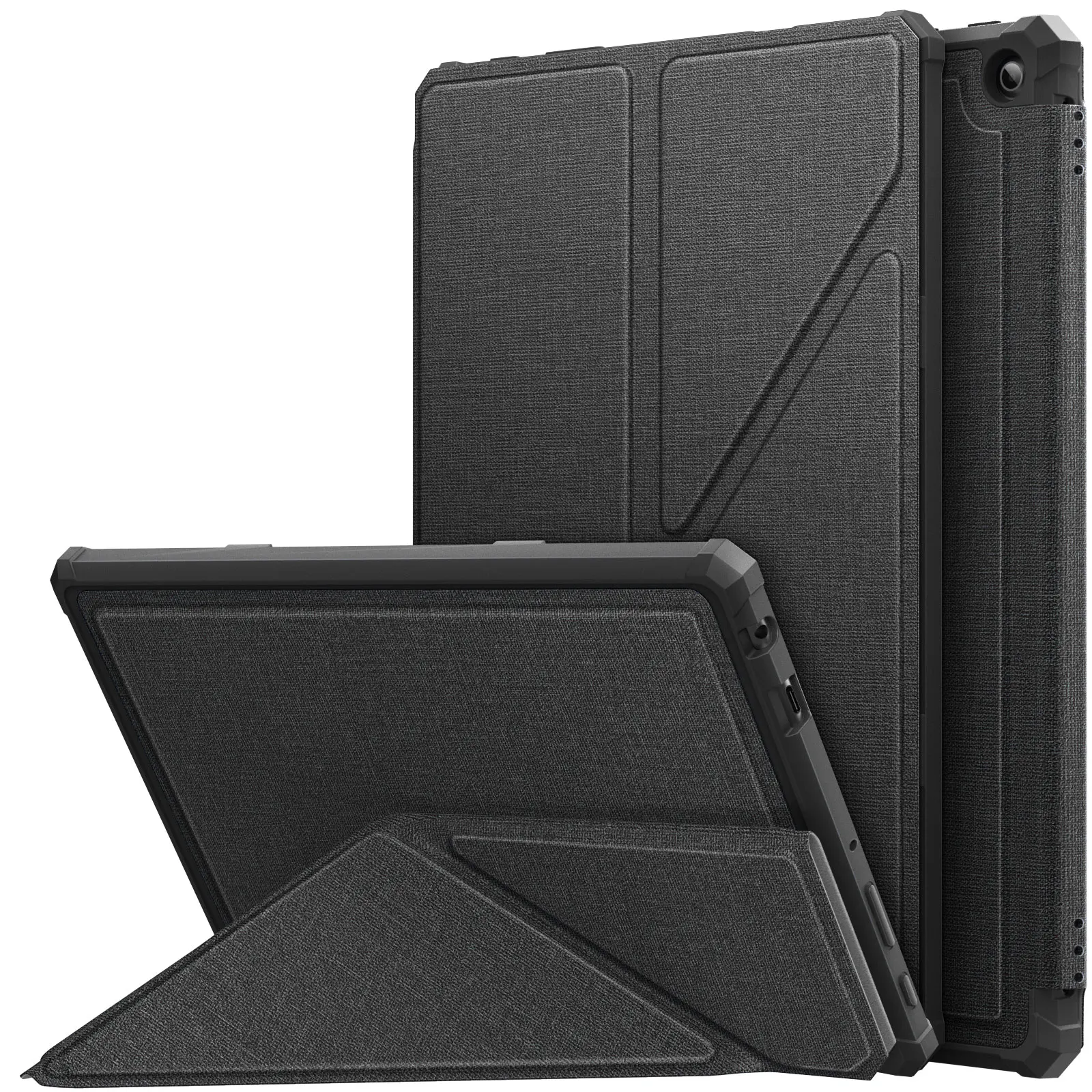 

MoKo Case for New Amazon Kindle Fire HD 10 Tablet (13th Gen,2023 Release)10.1,Origami Standing Shell Cover with Magnetic PC Back