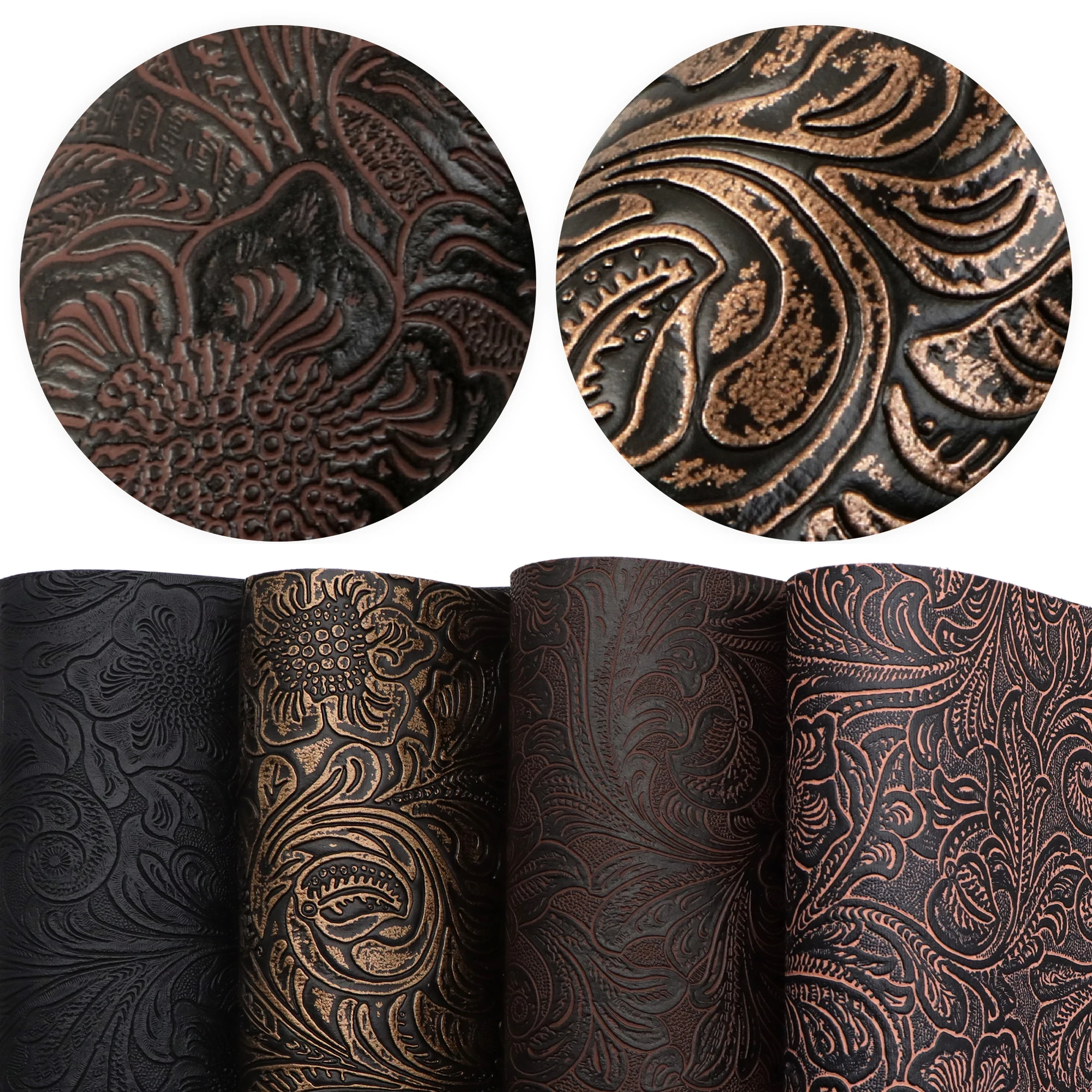 4pcs 20x33cm Faux Leather Synthetic Leather Sheets DIY Bows Accessories