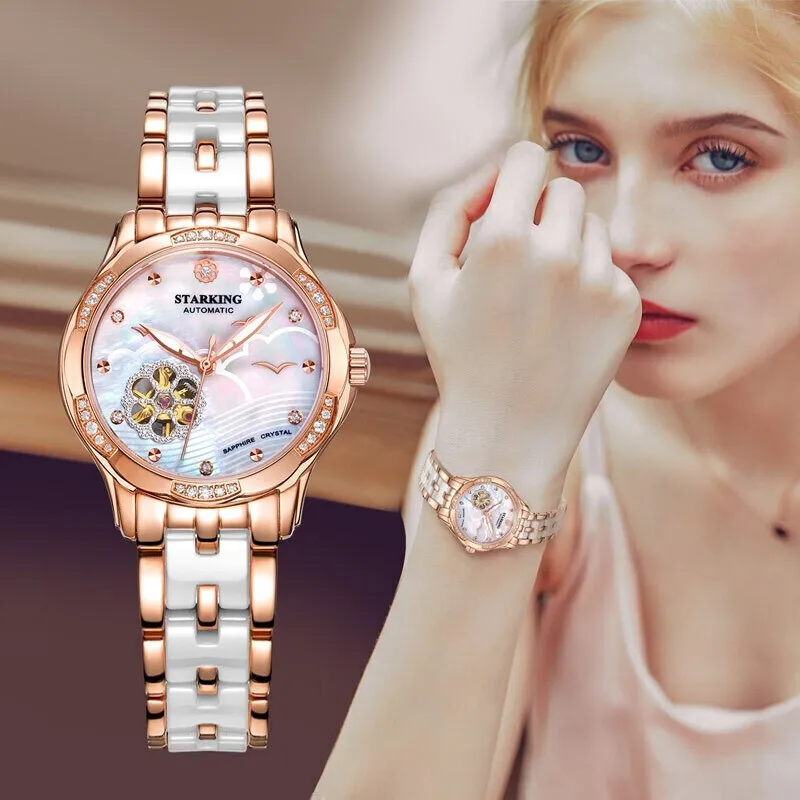 Automatic Watch Women Starking | Starking Mechanical Watches - 34mm ...