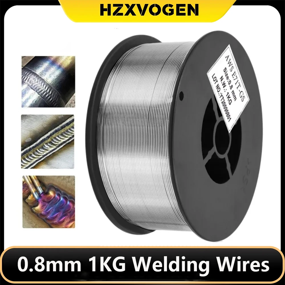 0.8mm 1KG Flux Cored Wire Mig Welding Wires Gasless Stainless Steel Wire Iron Welding Carbon Steel Welder Accessories