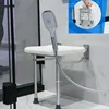 Aluminum Wall-mounted Bathroom Seats Folding Shower Chair Home Non-slip Barrier-free Bath Chair Elderly Special Stool with Legs 3